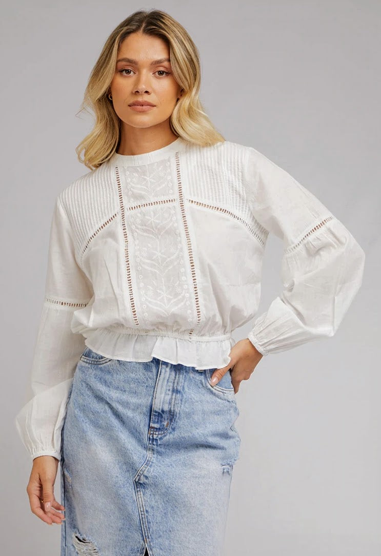All About Eve Cotton Blouse