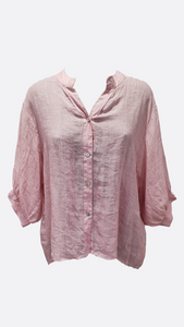 Linen shirt Pink,White,Khaki